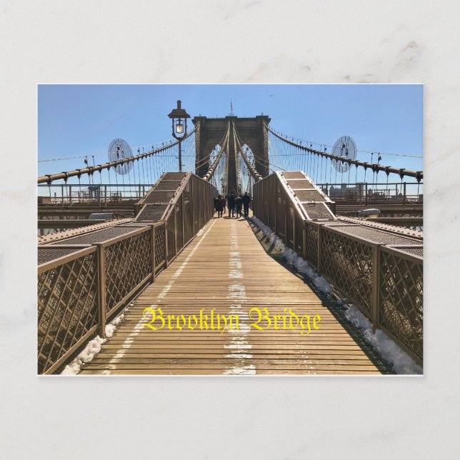 Brooklyn Bridge Postcard Postkarte (Vorderseite)
