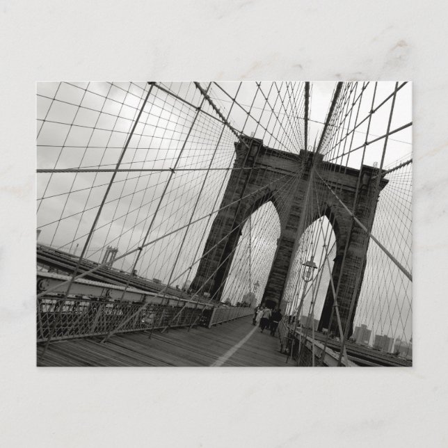 Brooklyn Bridge Postcard Postkarte (Vorderseite)