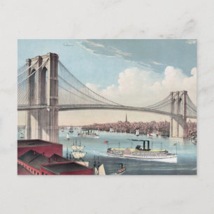 Brooklyn Bridge Postcard Postkarte