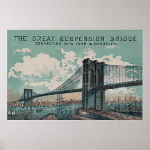 Brooklyn Bridge Poster Druck