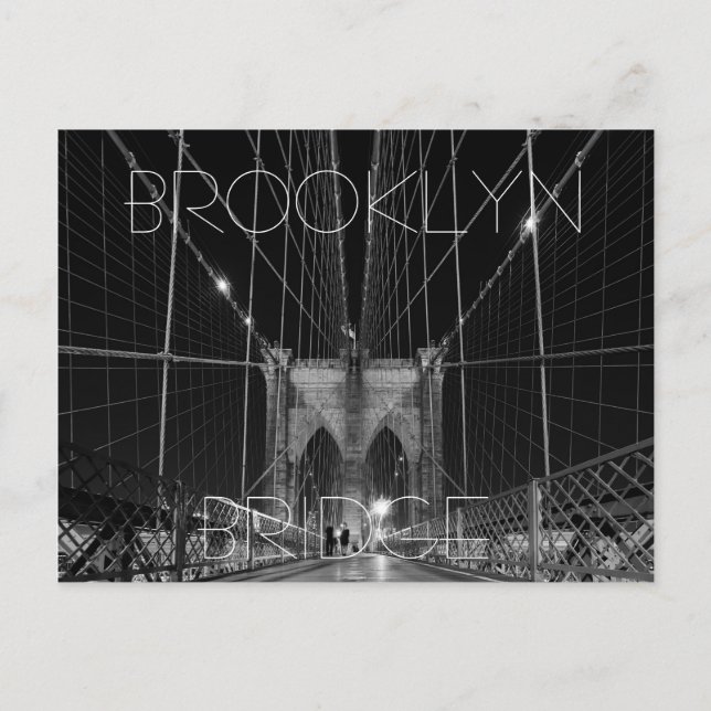 Brooklyn Bridge Postkarte (Vorderseite)