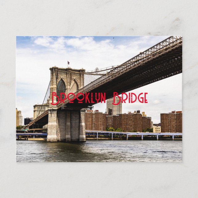 Brooklyn Bridge Postkarte (Vorderseite)