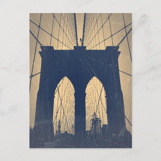 Brooklyn Bridge Postkarte (Vorderseite)