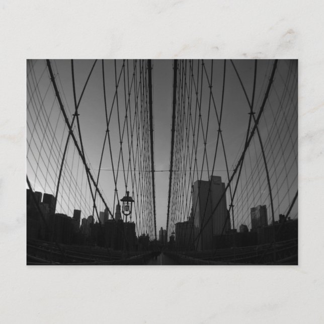 Brooklyn Bridge Postkarte (Vorderseite)