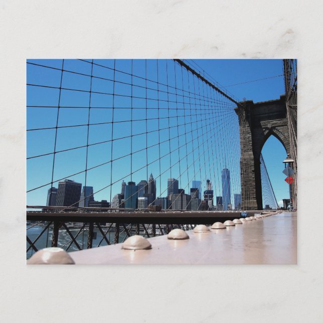 Brooklyn Bridge Postkarte (Vorderseite)
