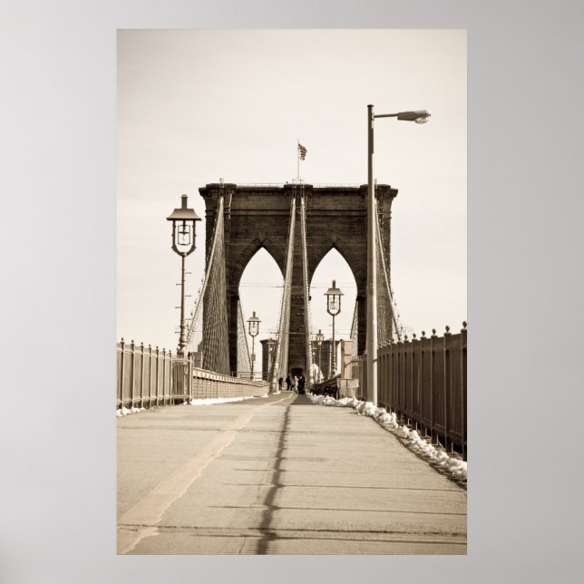 Brooklyn Bridge Print Poster (Vorne)
