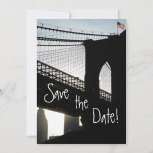 Brooklyn Bridge Save the Date Cards