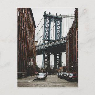 Brooklyn Bridge Street View Postkarte