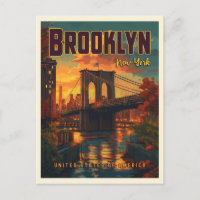 Brooklyn Bridge Sunrise - A Vintage Travel