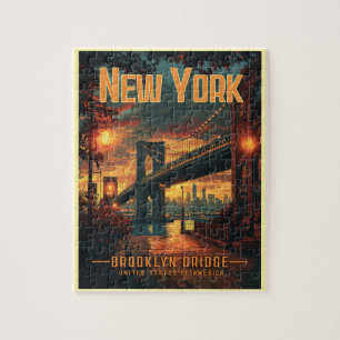 Brooklyn Bridge Sunrise - Eine Atemberaubende Reis Puzzle