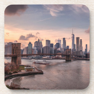Brooklyn Bridge und Lower Manhattan Getränkeuntersetzer