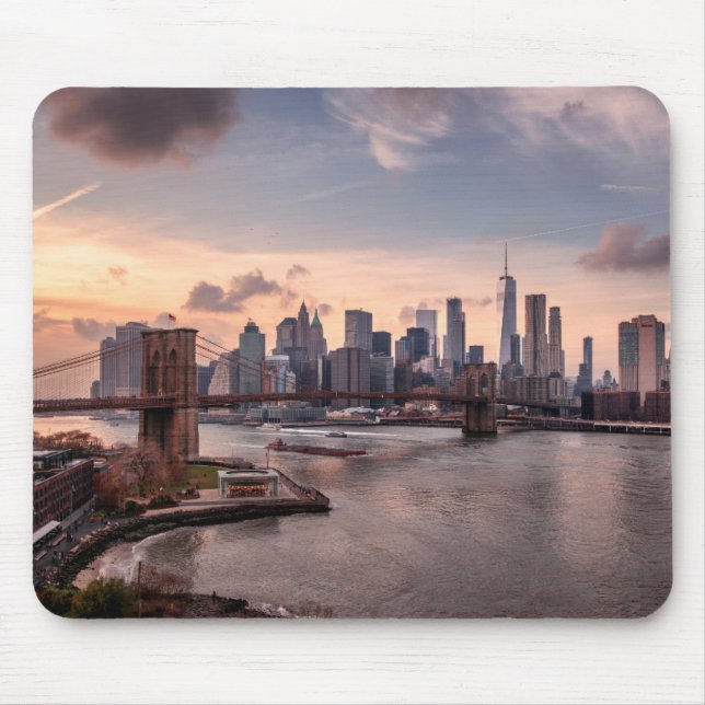 Brooklyn Bridge und Lower Manhattan Mousepad (Vorne)