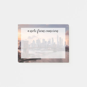 Brooklyn Bridge und Lower Manhattan Post-it Klebezettel