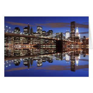 Brooklyn Bridge und Manhattan Skyline