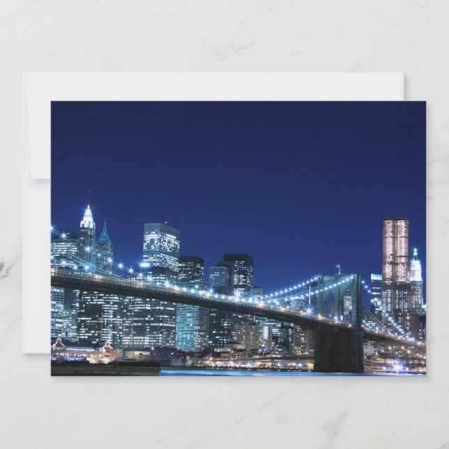 Brooklyn Bridge und Manhattan Skyline (Vorderseite)