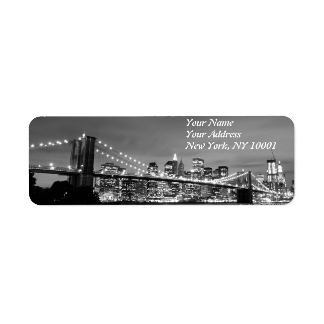 Brooklyn Bridge und Manhattan Skyline At Night, Ne (Vorne)