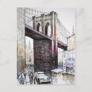Brooklyn Bridge, USA Postcard Postkarte