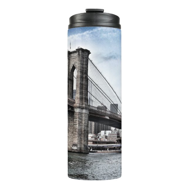 BROOKLYN BRIDGE WÄHREND DES TAGES THERMOSBECHER (Vorderseite)