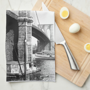 Brooklyn Bridge Wasserfront Küchentücher