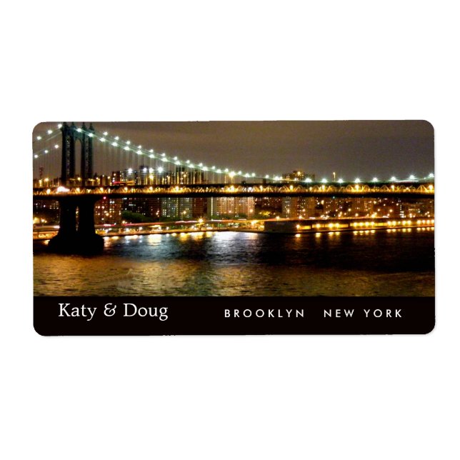 Brooklyn Bridge Wedding Labels (Vorne)