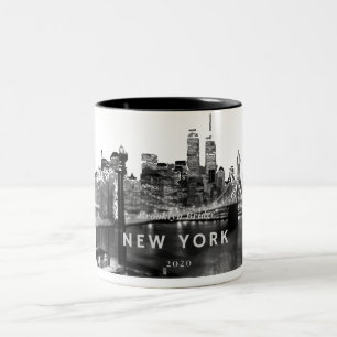 Brooklyn Bridge Zwei-Tone-Kaffee-Tasse Zweifarbige Tasse