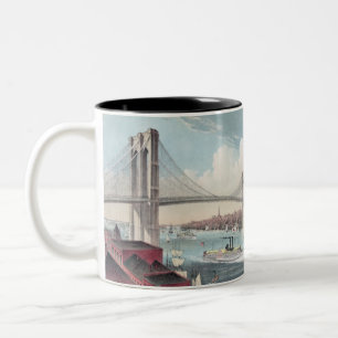 Brooklyn Bridge Zweifarbige Tasse