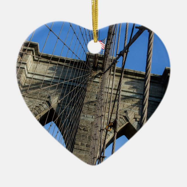 Brooklyn-Brücke 02 Keramik Ornament (Vorne)