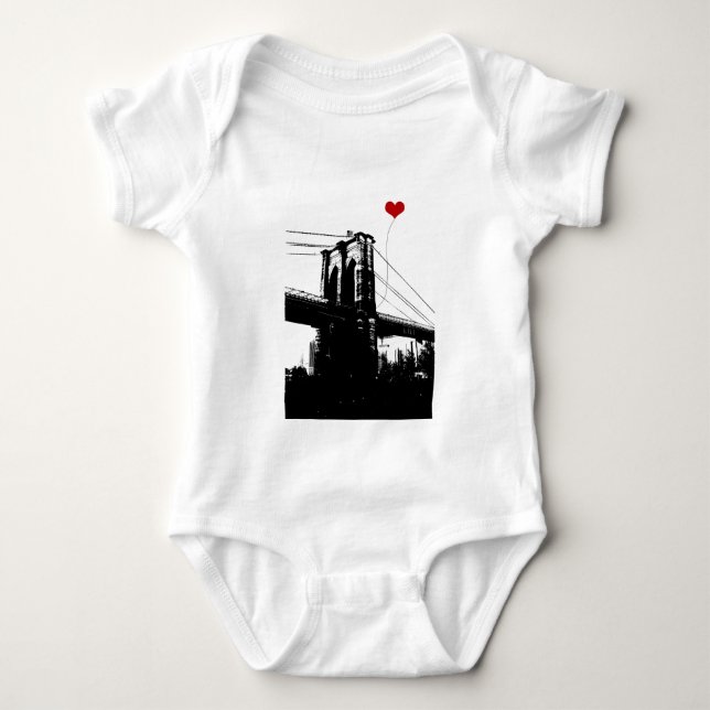 Brooklyn-Brücke Baby Strampler (Vorderseite)