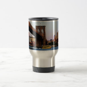 Brooklyn-Brücke im NYC Vorlagen-Foto Reisebecher