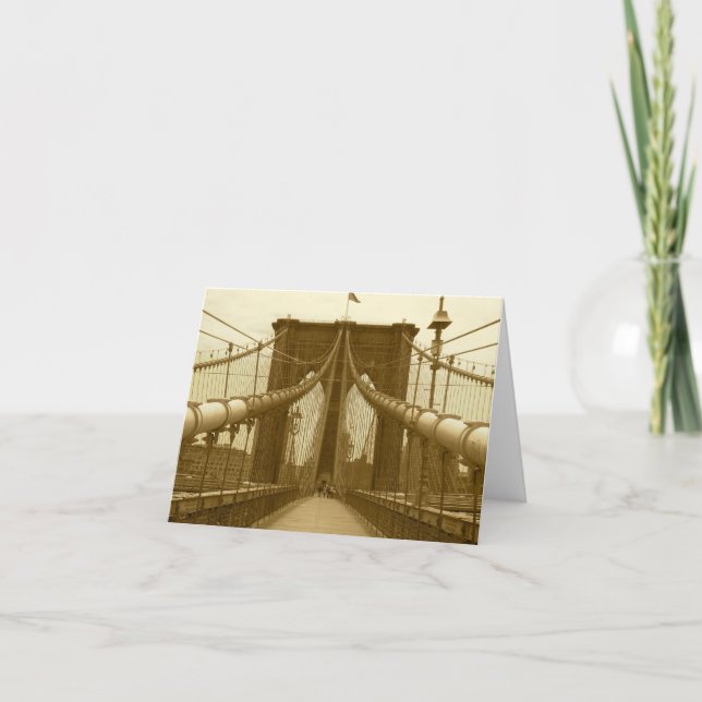 Brooklyn-Brücke Karte (Vorderseite)