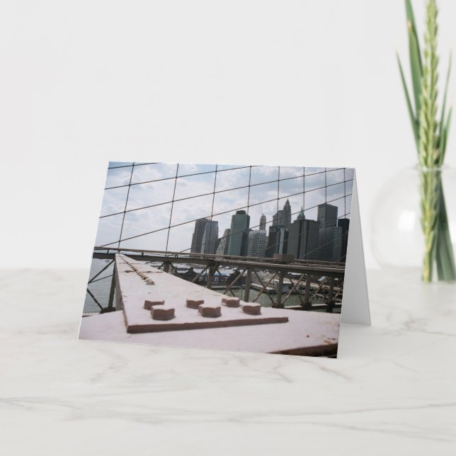 Brooklyn-Brücke Karte (Vorderseite)