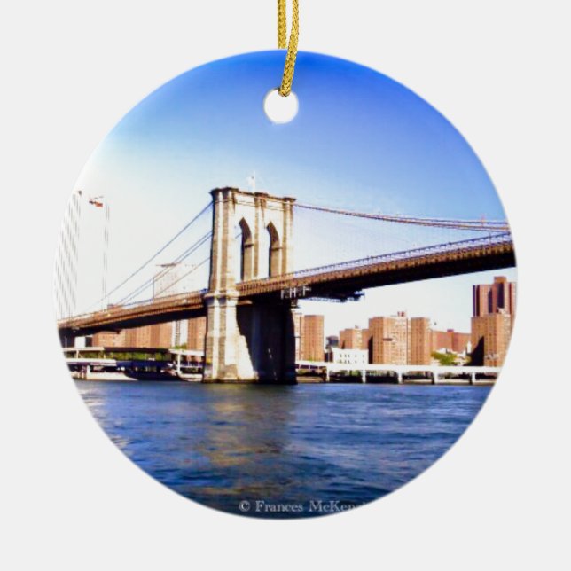 Brooklyn-Brücke Keramikornament (Vorne)