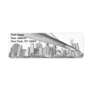 Brooklyn-Brücke nachts, New York City