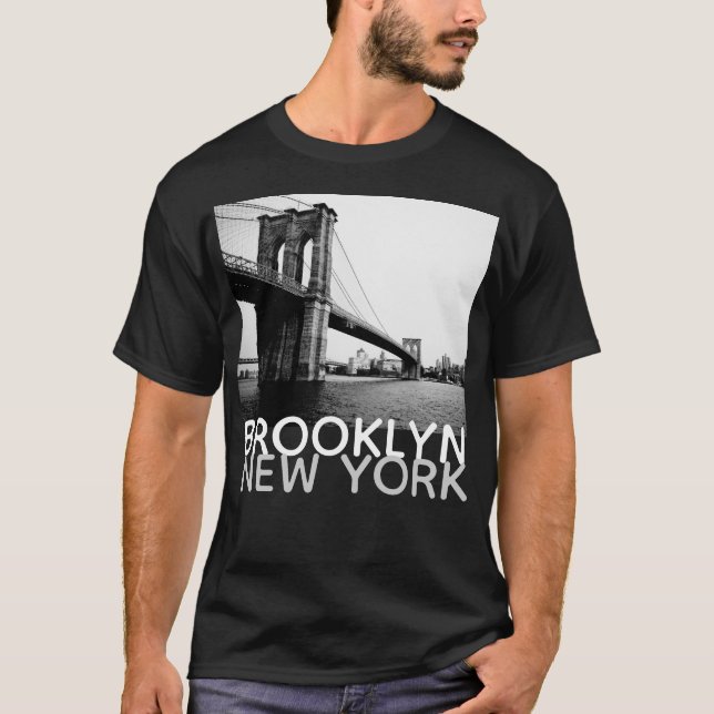 Brooklyn-Brücke New York, Männer T-Shirt (Vorderseite)