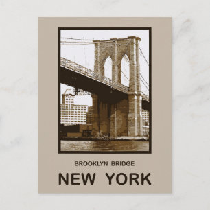 Brooklyn-Brücke New York Postkarte