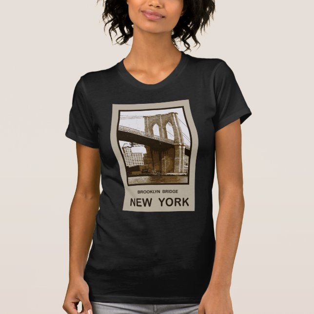 Brooklyn-Brücke New York T-Shirt (Vorderseite)