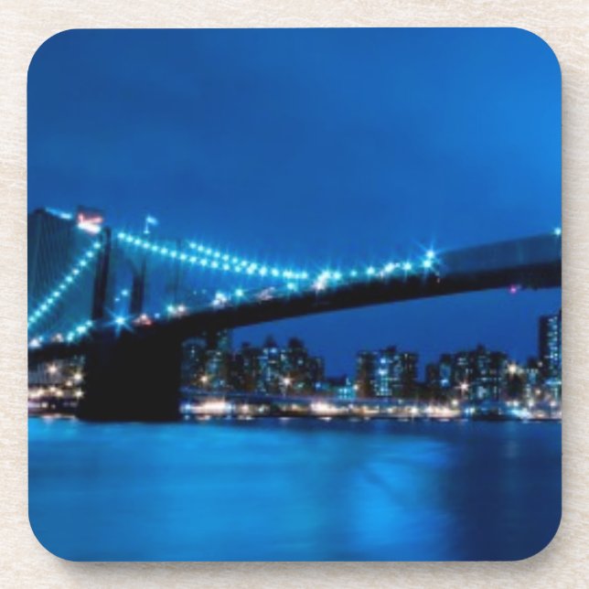 Brooklyn-Brücke, New York Untersetzer (Vorderseite)
