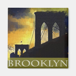 Brooklyn-Brücke, New- Yorkmagnet Magnet