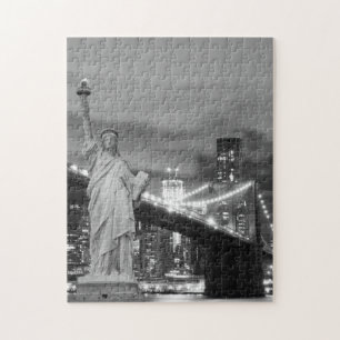 Brooklyn-Brücke und das Freiheitsstatue Puzzle