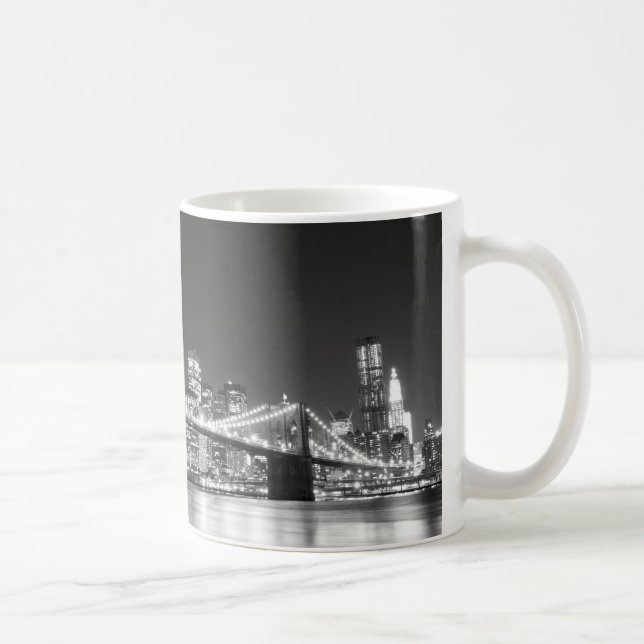 Brooklyn-Brücke und Manhattan-Skyline Tasse (Rechts)