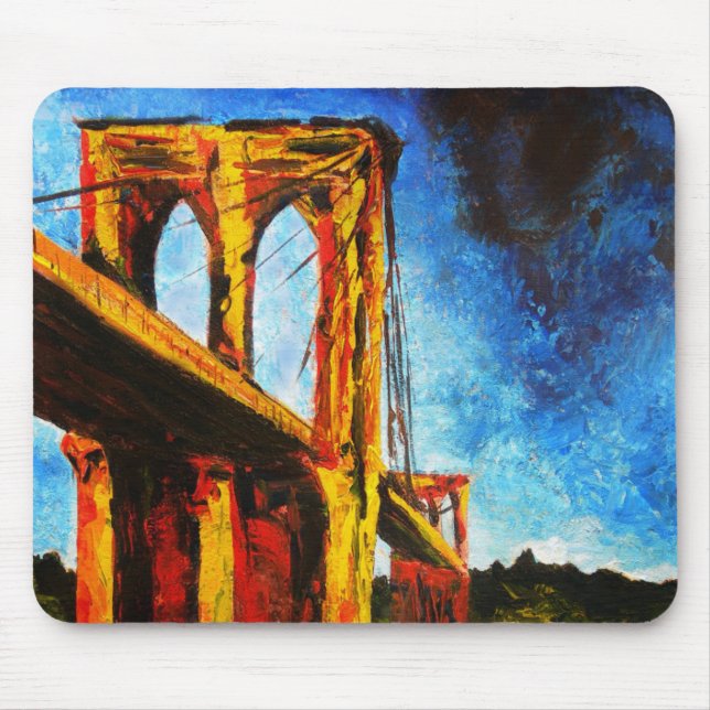 Brooklyn-Brücke zu Utopie 2009 Mousepad (Vorne)