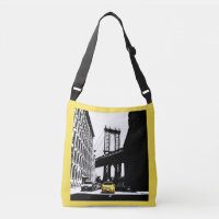 Brooklyn-Brücken-gelbes Taxi Nyc NewYork würdevoll