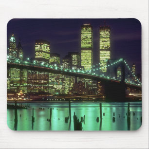 Brooklyn-Brücken-@ Nacht Mousepad