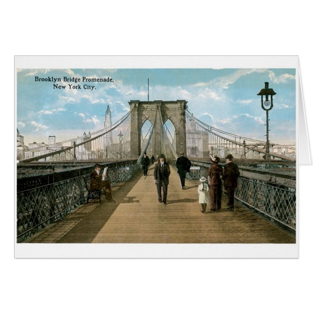 Brooklyn-Brücken-Promenade, New York City (Vorderseite (Horizontal))