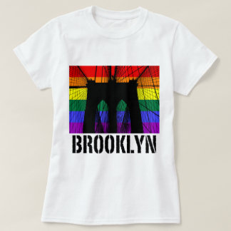 Brooklyn-Brücken-Silhouettestolz 2 T-Shirt
