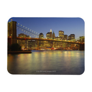 Brooklyn-Brücken- und New- York CityGebäude Magnet