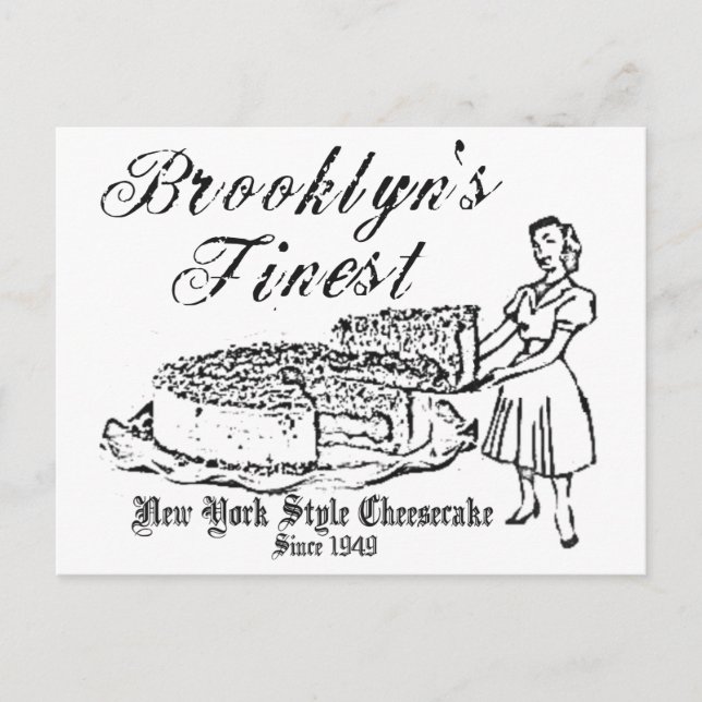 BROOKLYN CHEESECAKE POSTKARTE (Vorderseite)