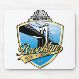 Brooklyn Design Gold Mousepad