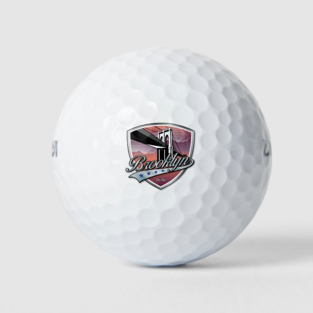 Brooklyn Design Silver Golfball (Vorderseite)