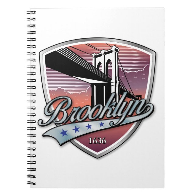 Brooklyn Design Silver Notizblock (Vorderseite)